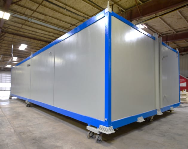 Modular explosive storage magazine designed to support changing operational requirements.